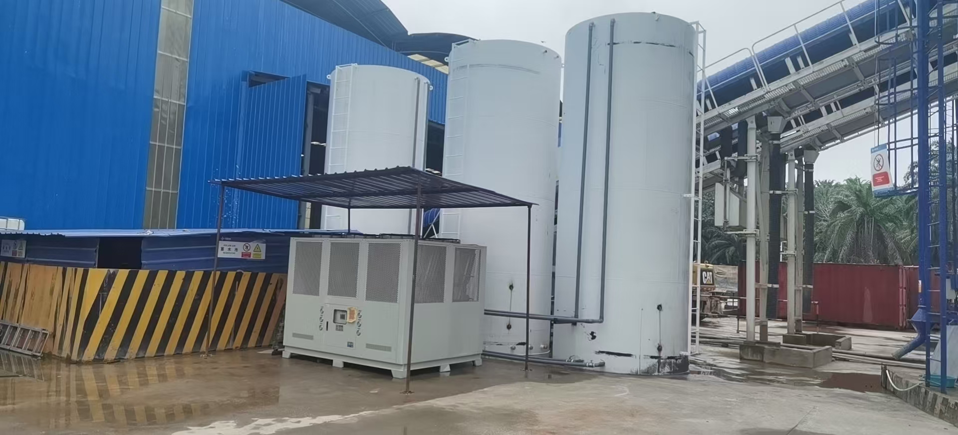 混泥土攪拌專用冷水機工程案例